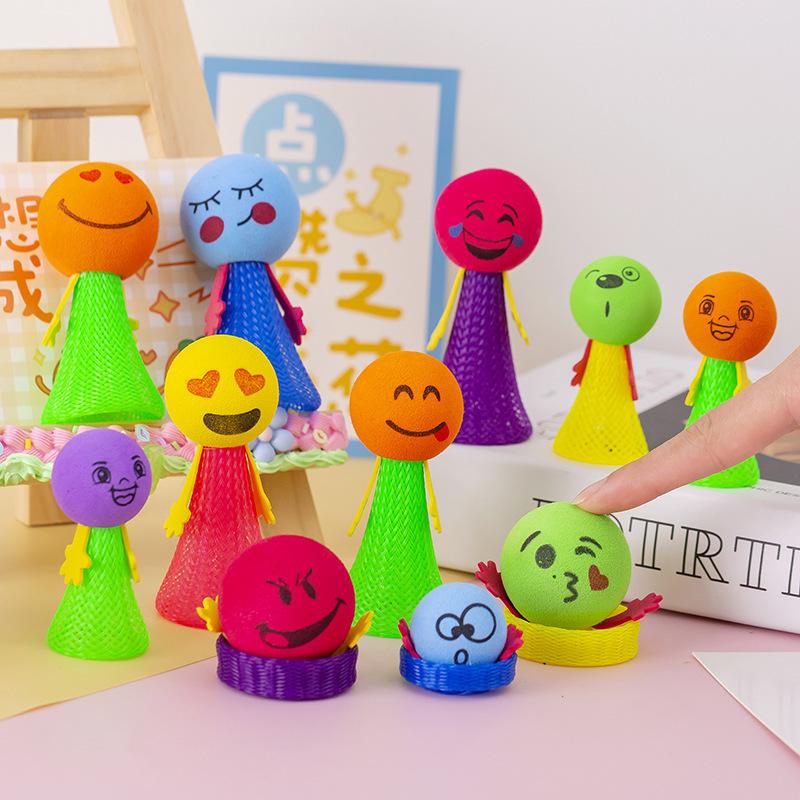 20Pcs Vibrant EVA Jumping Doll Spring Toys for Kids Birthday Party Favors Guest Gifts School Prize Goodie Bag Pinata Fillers
