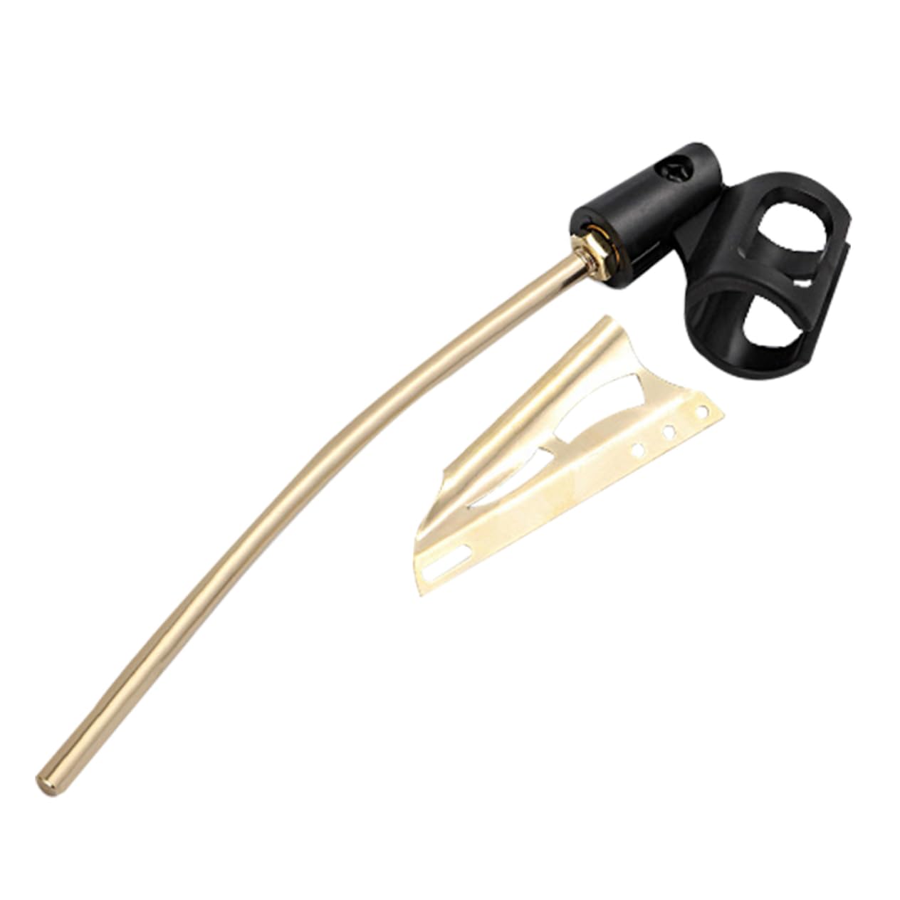Abaodam Microphone Clip Holder for Saxophone Durable Aluminum Alloy Baffle Screw Distance