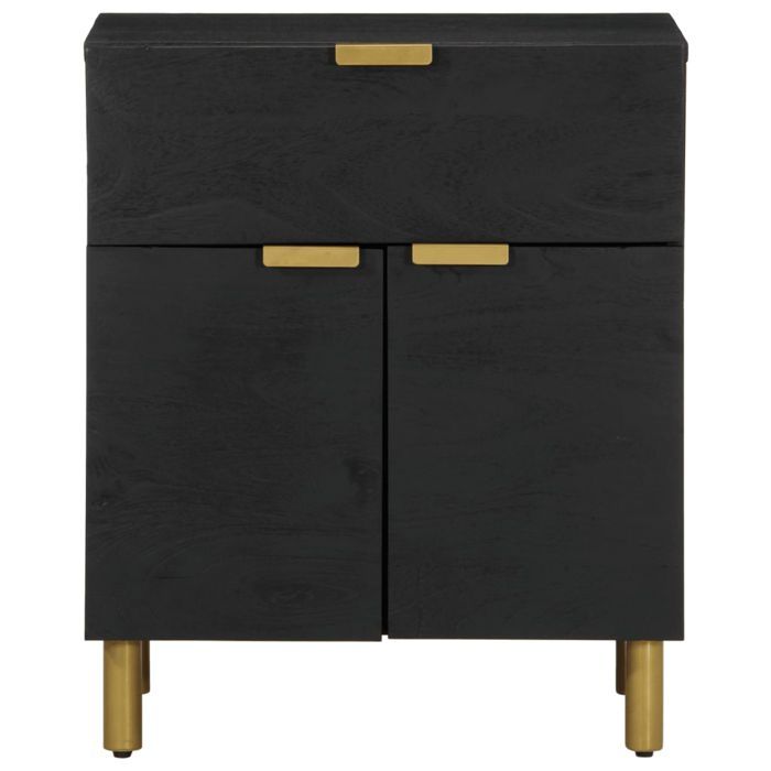 VidaXL Bedside Table Black 50x33x60 Cm Engineered Wood, Side Table, Bedside Cabinet, Side Table for Bedroom, 4017659