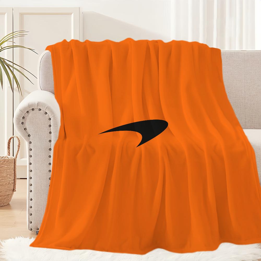 Fashion Cool Logo Blanket Plush Nap Sofa rug for M-McLarenES Living Room Warm Office Bedroom Birthday Home Travel Kid Gifts