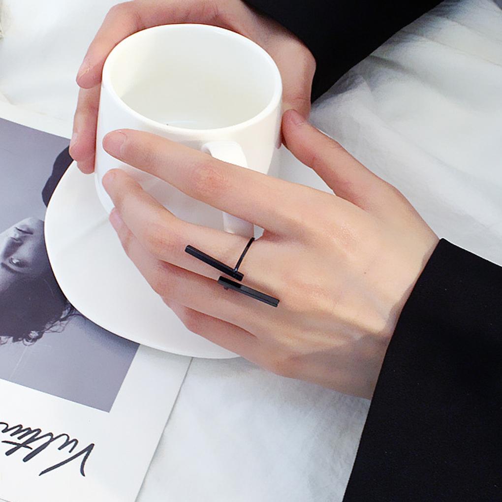 Couple Wedding Cuff Opening Punk Finger Loop Circle Woman Man Girls Lady Jewelry Anti-allergy