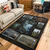 Art Collage Pattern Rug Floor Mat for Living Room or Bedroom Soft and Comfortable Carpet a Gift for Birthday and Holiday.