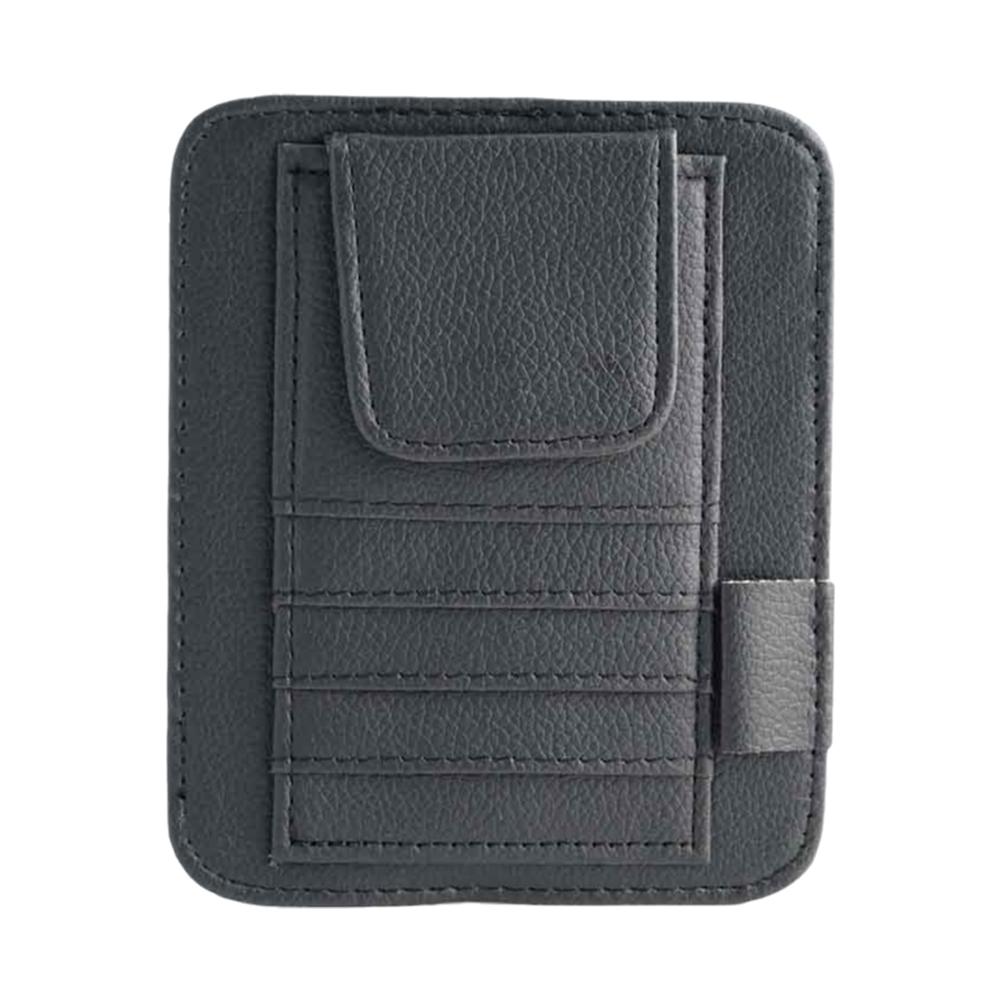 Car Sun Visor Organizer Multi-Pocket Business Card Storage Management Sunglasses Holder Visor Holder For Car Interior