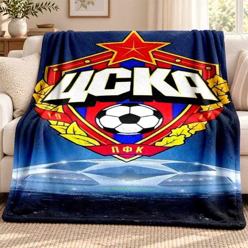 CSKA Moscow blanket Flannel Blanket Soft Cozy Plush Throw for Sofa Bed Lightweight Home Decoration Outdoor camping