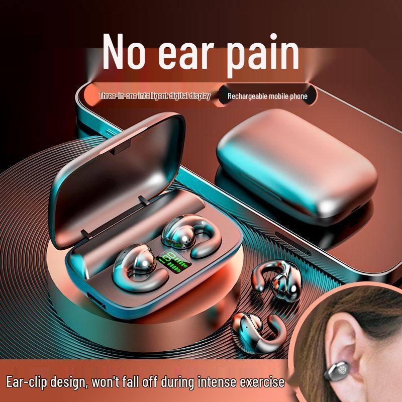2025 Wireless Ear Clip Bluetooth Headphones - Binaural, High Value, Super Clear Sound, Long Battery Life