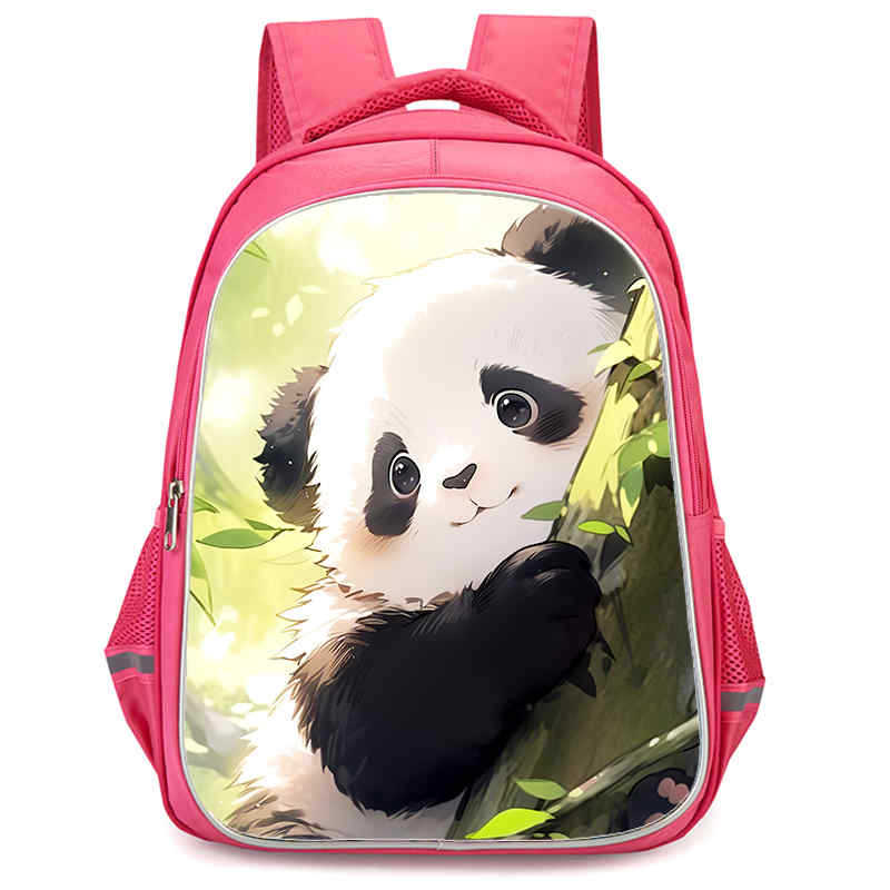 Panda Niedliche Schultasche Verschleißfest Großes Fassungsvermögen Wirbelsäulenschutz Und Anti-Buckel Schüler Party Must-Have Leichter Rucksack