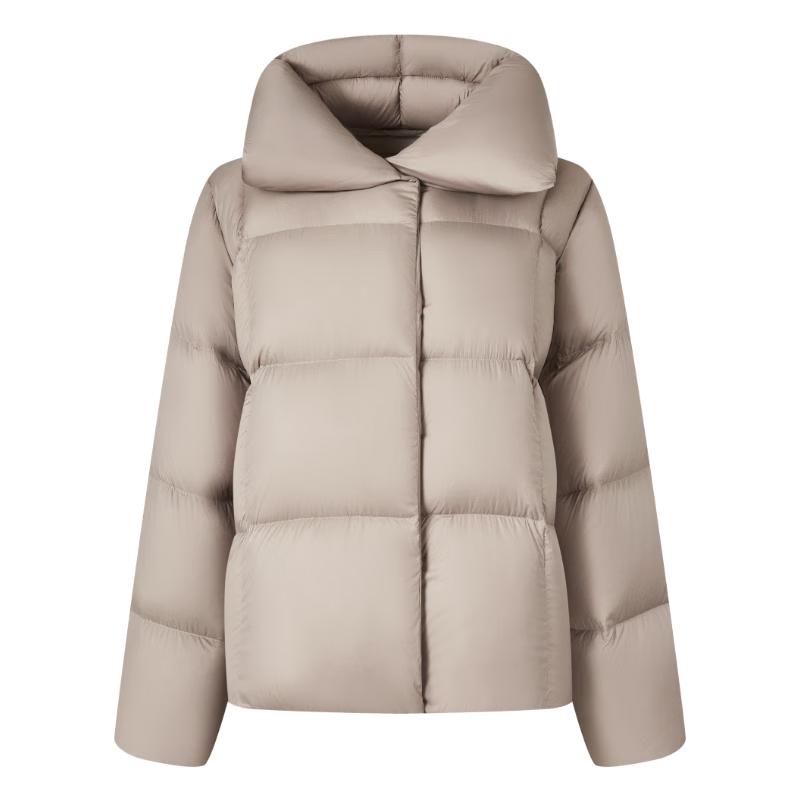 Tanner Women's Short Puffy Down Jacket with Large Lapel