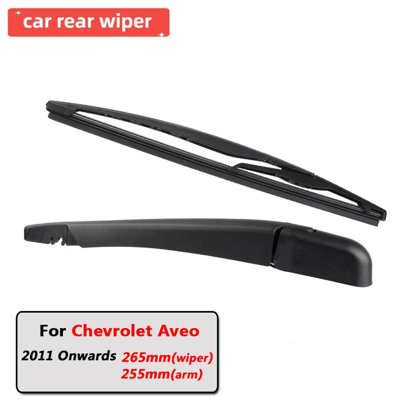 Car Rear Wiper Blade Blades Back Window Wipers Arm For Chevrolet Aveo Hatchback (2011 Onwards) 265mm Auto Windscreen Blade