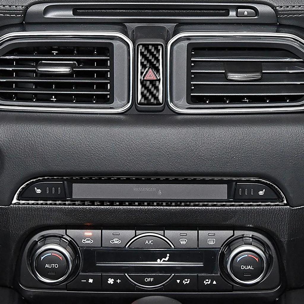 PISSENLIT Carbon Fiber Automotive Interior Stickers Center Console Panel for Mazda CX-5 CX 5 2018 2017 Car Styling Accessories