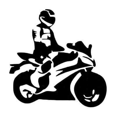 HZX1325 Cool Rider and Motorcycle Car Sticker Funny Vinyl Decals Motorcycle Accessories Stickers