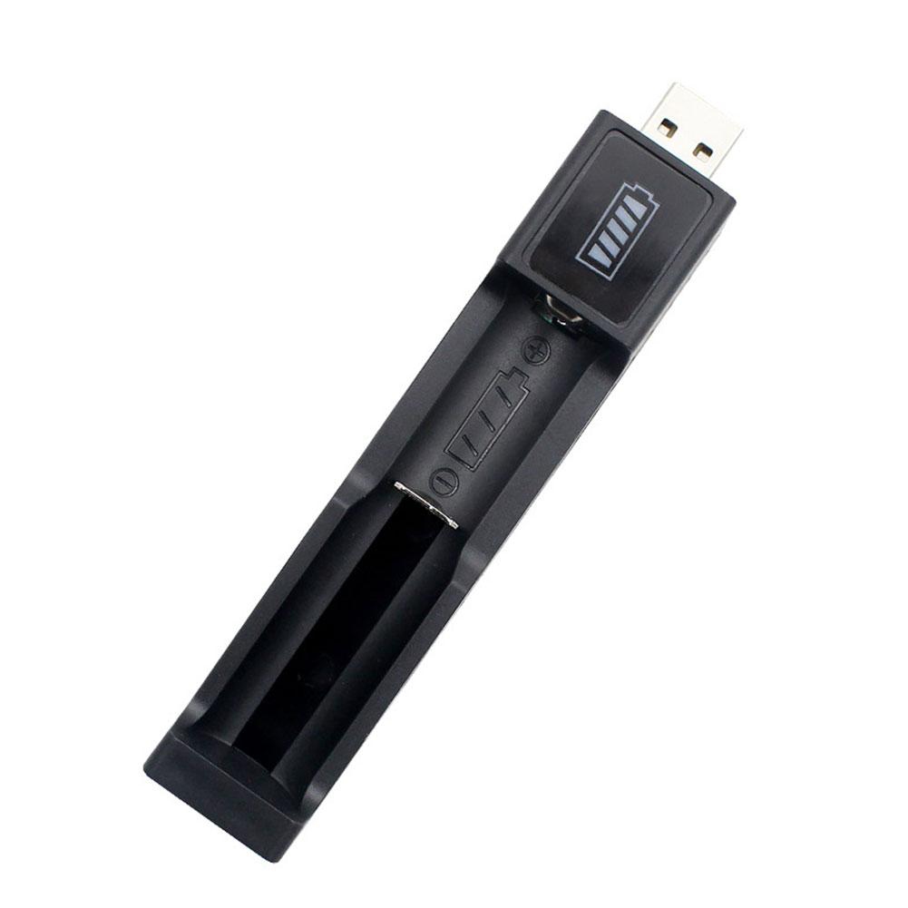 USB Direct Insertion Single 18650 Lithium Battery Fast Button Charging Push Battery Sour H3Q4
