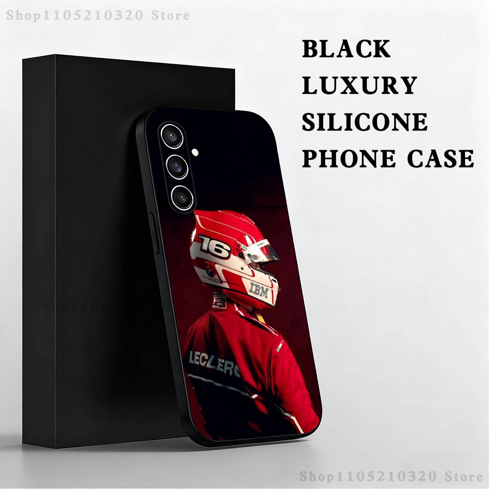 C-Charles L-Leclerc F-F1 16 Phone Case  For Samsung S 25,24,23,22,30,21,10,9,Ultra,Plus,Lite,FE,4,5 G Black Soft Case