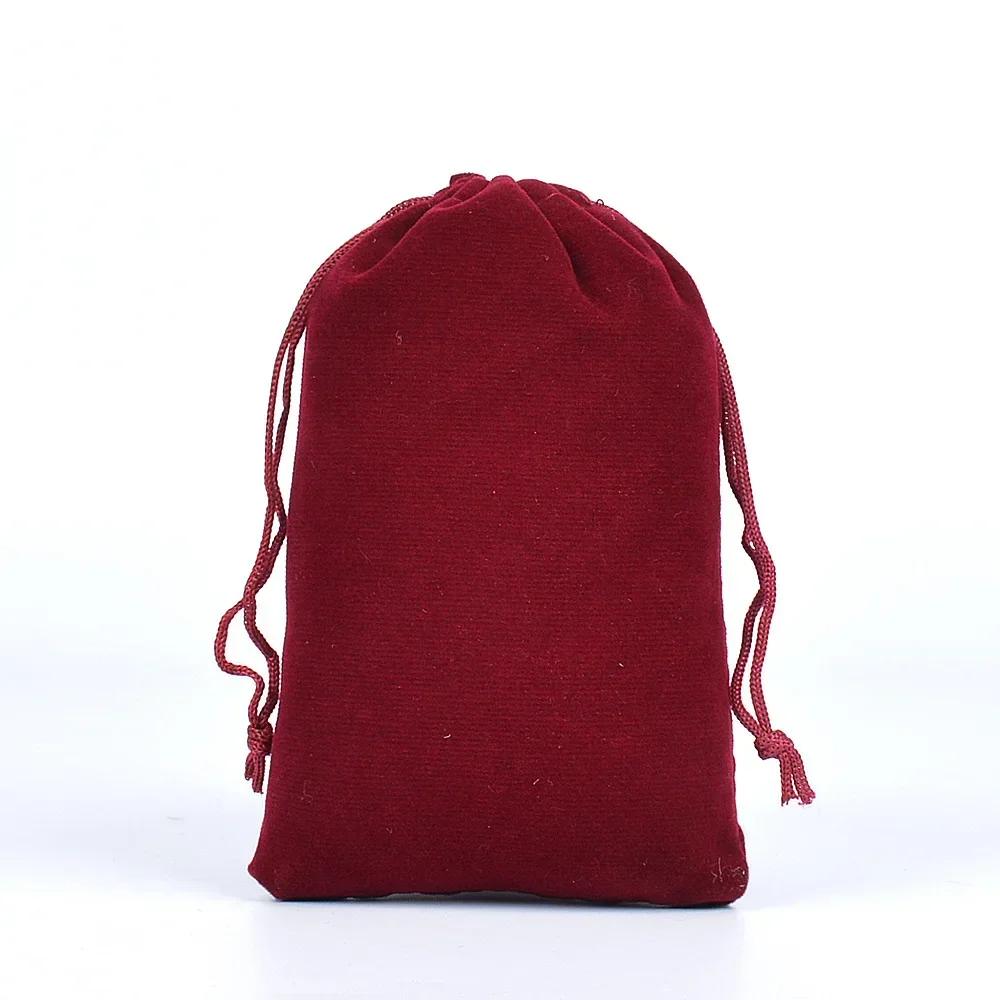 10Pcs/Lot Soft Fabric Velvet Drawstring Gift Bags Wedding Candy Christmas Pouches Jewelry Storage Bag Festival Various Size
