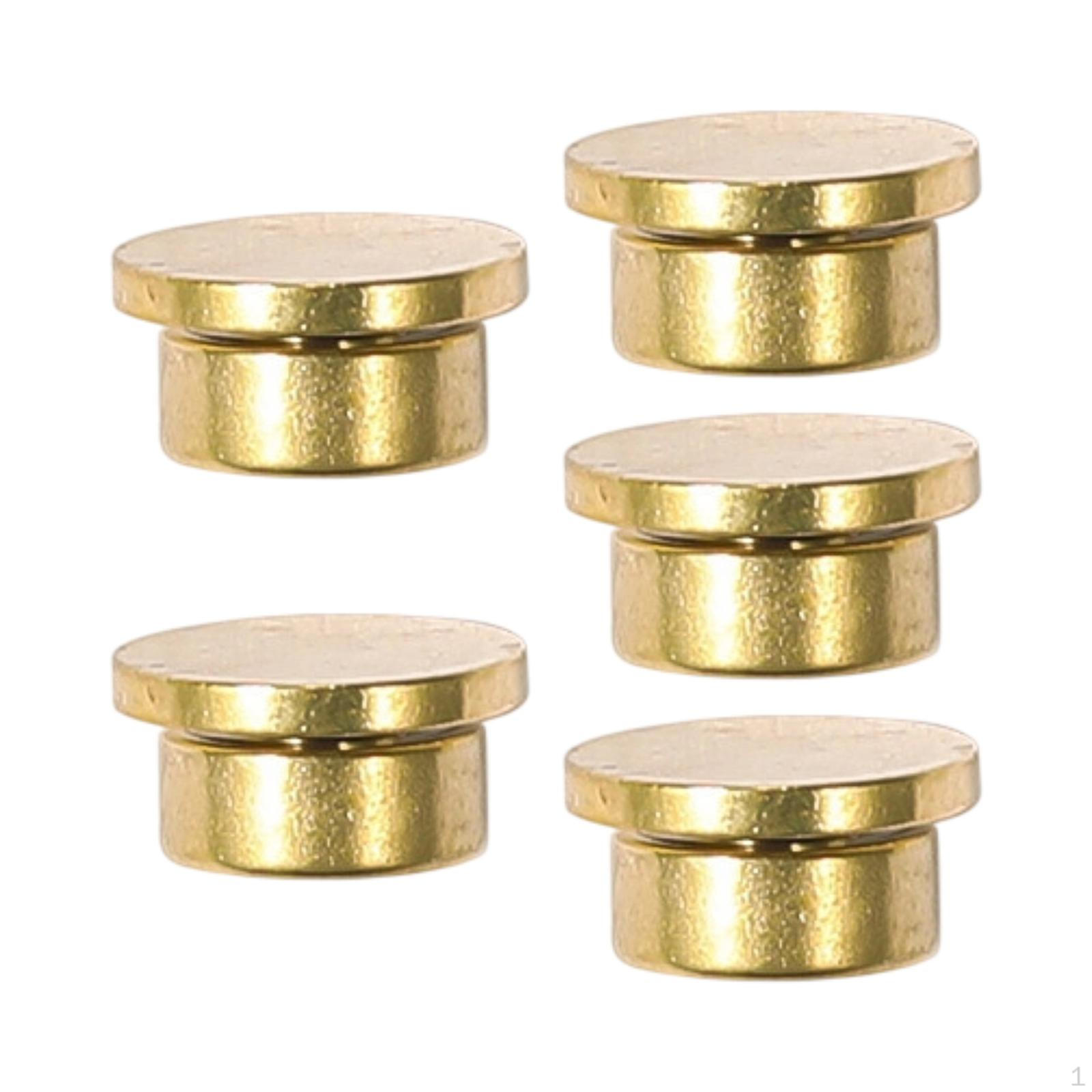 

5 Mini Gold Alloy Swivel Bearings for Crafts, Hairpins, Cards 8mm