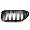 Griglia paraurti anteriore per BMW Serie 5 M5 G30 G31 520i 530i 540i ABS 2 listelli Griglia anteriore a rene Nero lucido