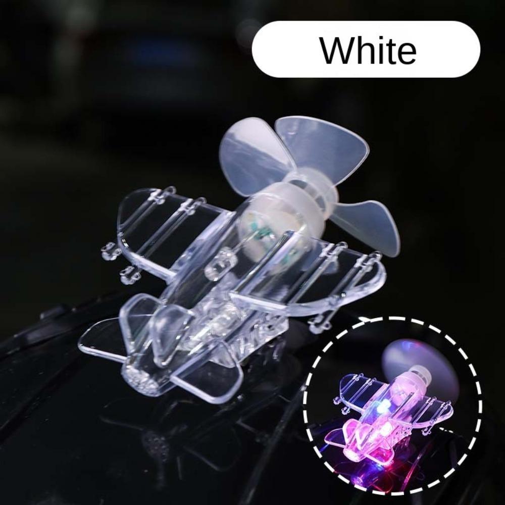 

Световой предупреждающий эффект Мини самолет Светодиодная лампа Энергия ветра Маленький самолет Украшение Велосипедные гаджеты