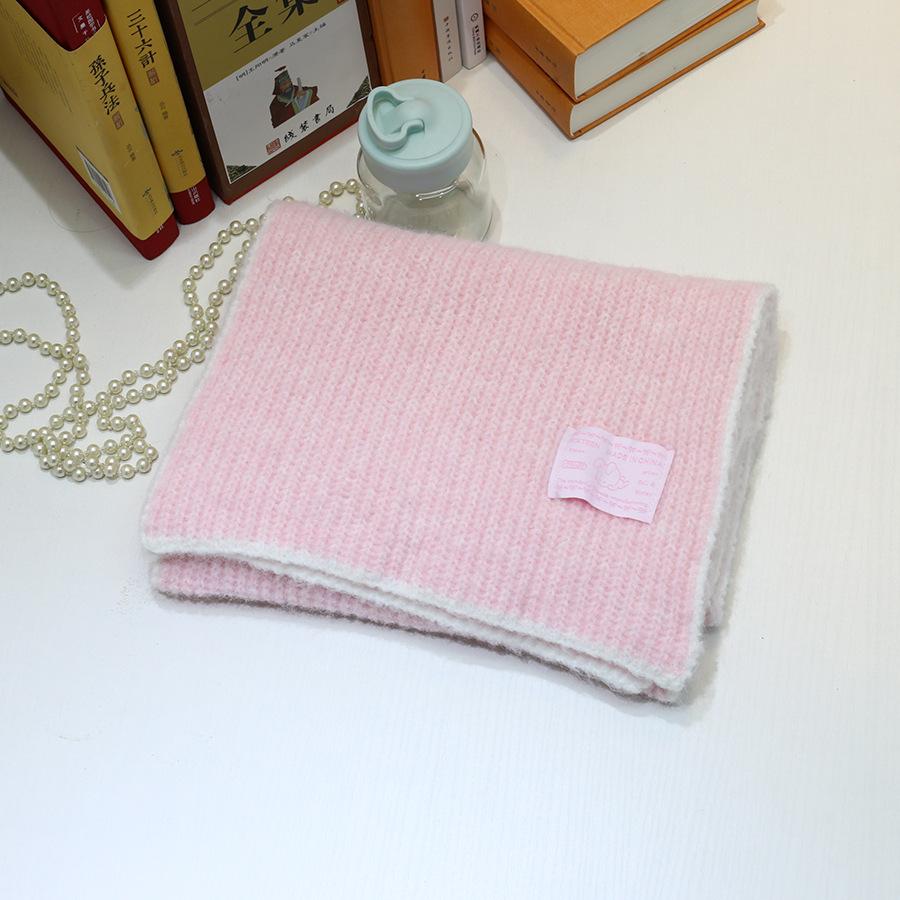 Autumn/Winter Korean Style Wool Blend Knit Scarf for Women