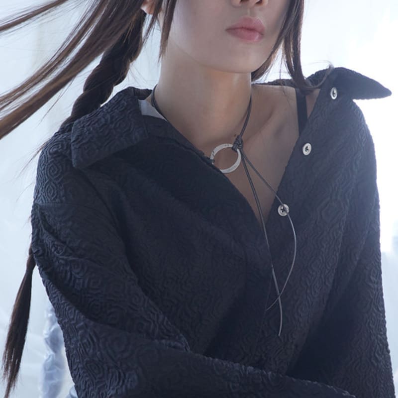 Kitschic Karabiner necklace_Black