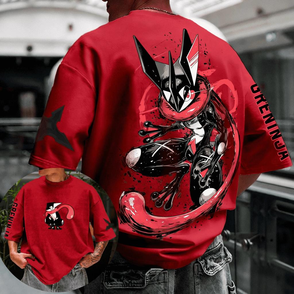 2026 Pokémon Anime Pikachu Gengar Peripherie Gedrucktes Kurzarm Herren Damen Locker Sportlich Bequem Baumwolle Paar T-Shirt