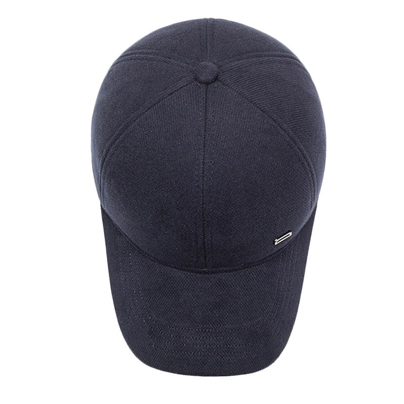 Mittelalterliche und ältere Kappe Herren Winter Ohrenschutz Baumwolle Warme Mütze Dicke Baseballkappe