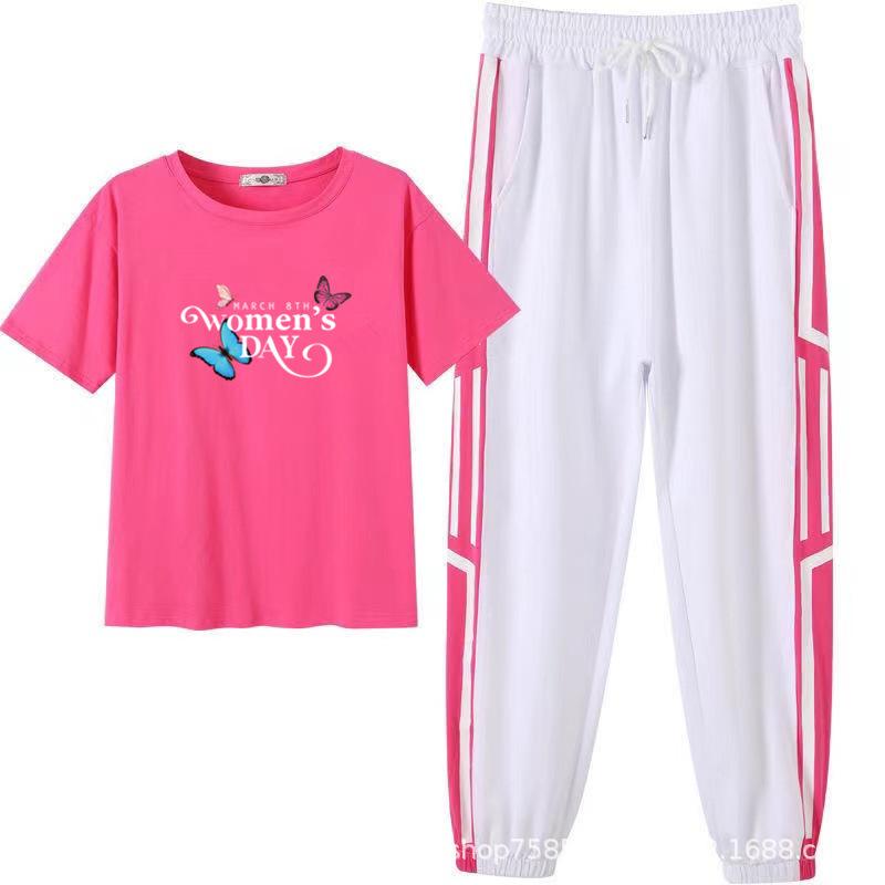 Summer Yang Liping Square Dance Gymnastics Dance Clothing New Dancing Sports Running Clothing Casual Fashion Suit Women's Clothing