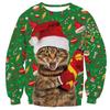 Autumn 3D Christmas Animals Printed Sweatshirts Fashionable Casual Sports Long Sleeved Men's and Women's Unisex Sweatshirts