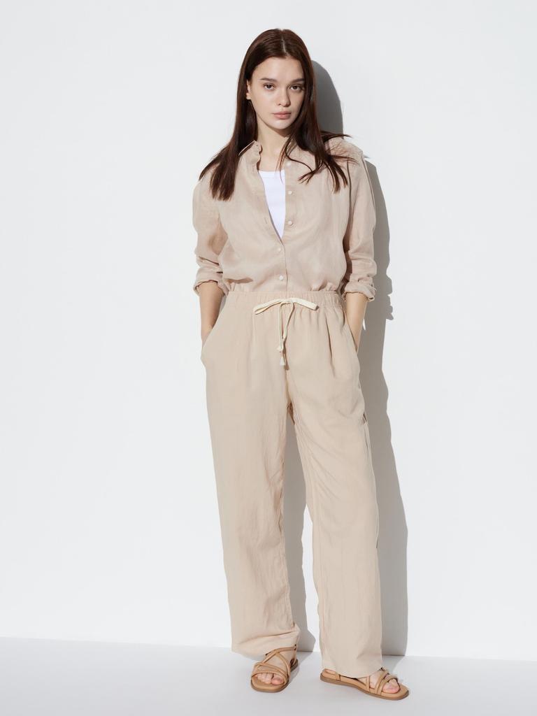 Uniqlo JAPAN bequeme Hose aus Leinenmischung