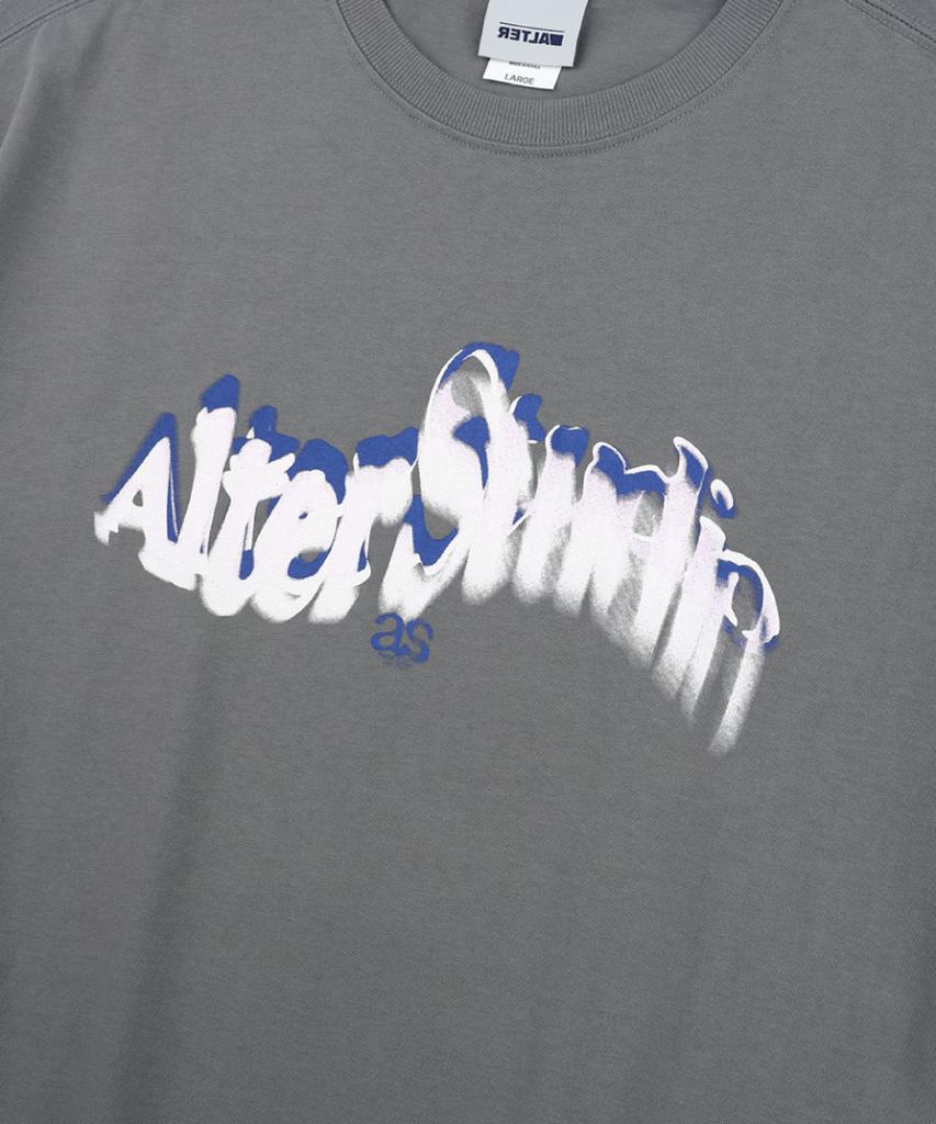 ALTER STUDIO Motion Blur Print T-Shirt_Grey