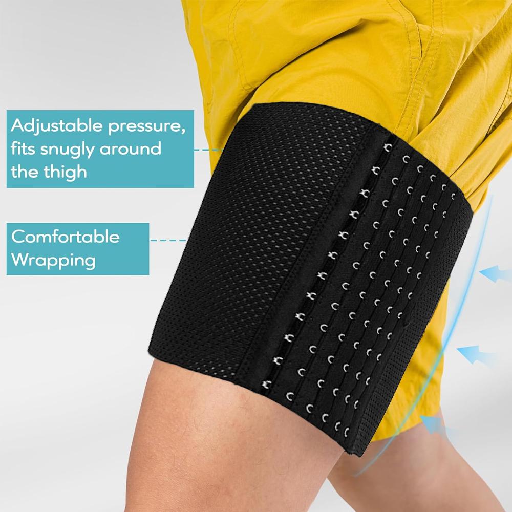 1Pair Thigh Trainer For Men And Women Shapewear Leg Control Slimming Body Shaper Thigh Cincher Band, Thigh Compression Sleeves