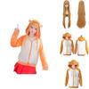 Adorable Himouto! Umaru-chan Doma Hoodie Cosplay Costume Jacket And Skirt Set Outfit