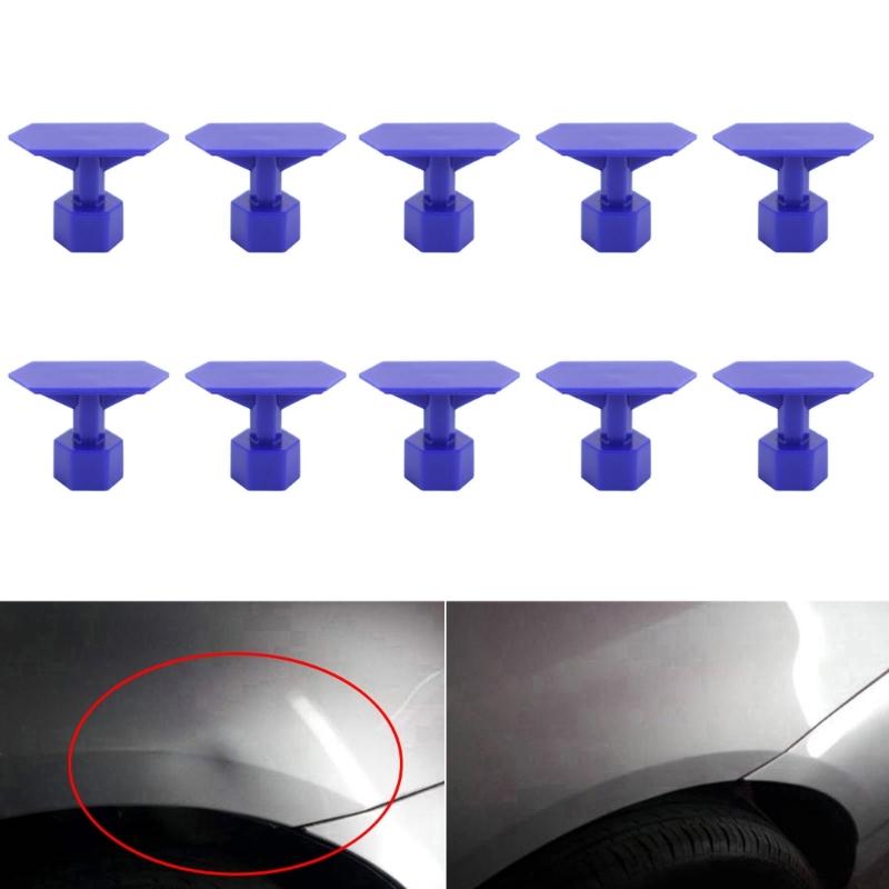 10Pcs Dent Puller Tabs Dent Removal Tool Car Body Dent Remover Tabs Car Maintenance Tool Pulling Tab