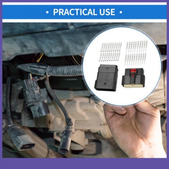 20Pin Headlight Male Female Terminal Connector Kit Single  for Ford Mondeo