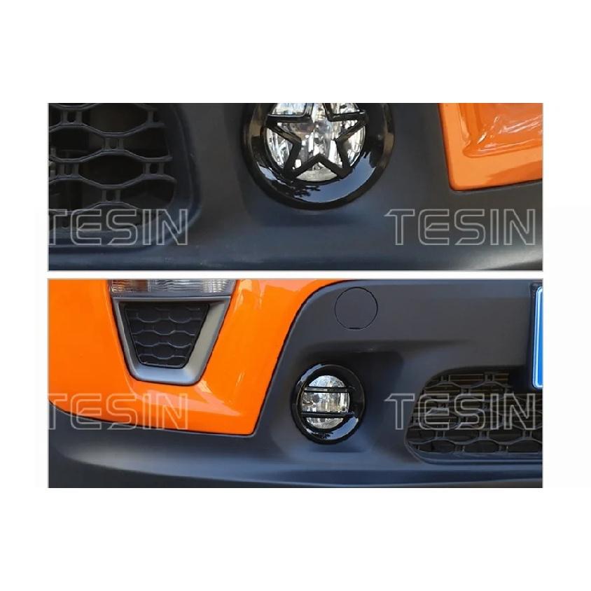 TESIN Car Front Fog Light Lamp Decoration Cover for Jeep Renegade 2019 2020 2021 2022 2023 2024 Lamp Hoods Exterior Accessories