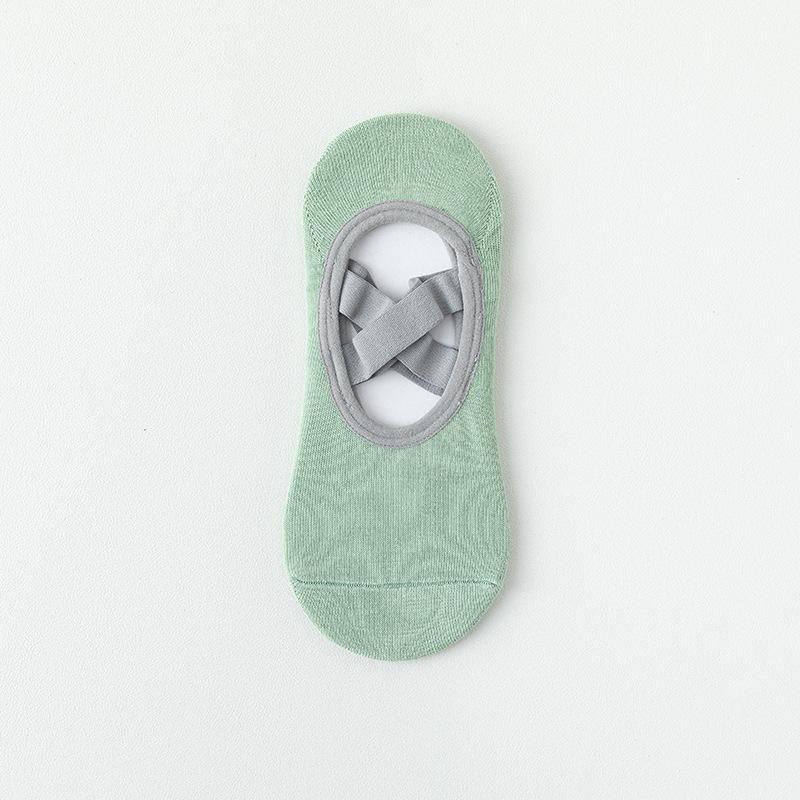 Yoga Socks, Women's Cotton Socks, Summer Boat Socks, Pilates Professional Sports Fitness Dance Floor Socks, Anti-slip and Non-dropping Heels