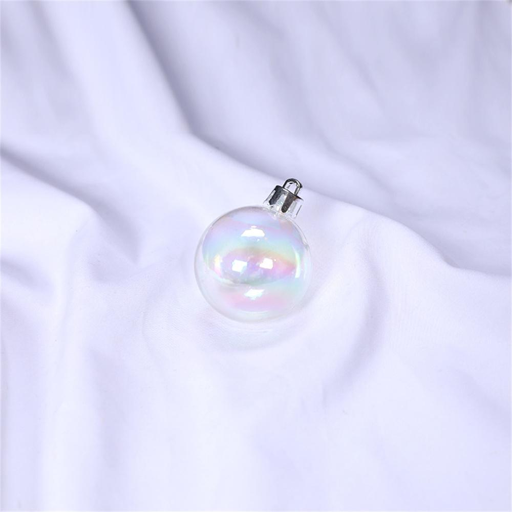 4/5/6cm Colorful Ball Decoration Christmas Tree Hanging Pendant Birthday Party Wedding Transparent Ball Bubble Decor