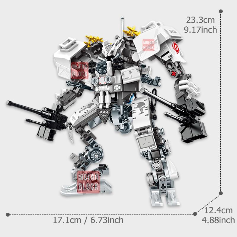 SEMBO BLOCK The Wandering Earth Mecha Mobile Robot Building Blocks MOC Classic Movie Model Assembly Bricks Boy Toy Kid For Gifts