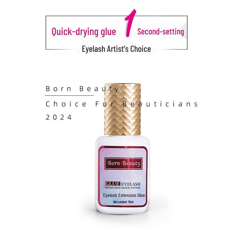 Quick-Dry, Long-Lasting Eyelash Extension Glue for Salon Use - Ideal for Eyelash Artists