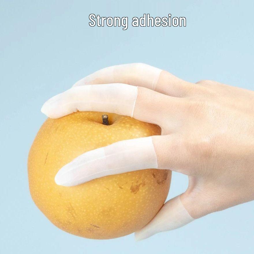 Latex Finger Cots - Disposable, Moisturizing, Frosted Tip, Anti-Crack, Waterproof.