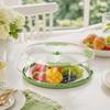 Food Cover Mesh Dome with Water Ring Base for Insect and Dust Protection Large Size Round Shape Suitable for Kitchen and Outdoor Use