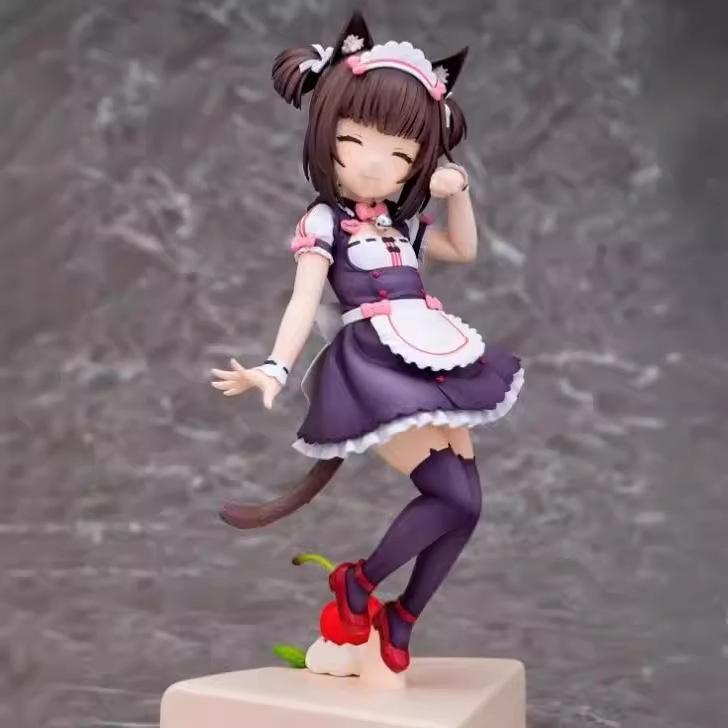 20cm NEKOPARA Maid Vanilla Chocolat Vanilla Action Figure Toys Collection Christmas Gift
