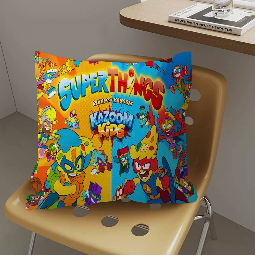 Cute Cartoon Super Zings Pillow Gift Home Office Decoration Bedroom Sofa Car Cushion Cover Case 45X45