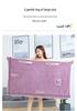 Soft Absorbent Coral Fleece Bathrobe with Pockets – Wearable as Sling Towel, Customizable, Thickened for Comfort