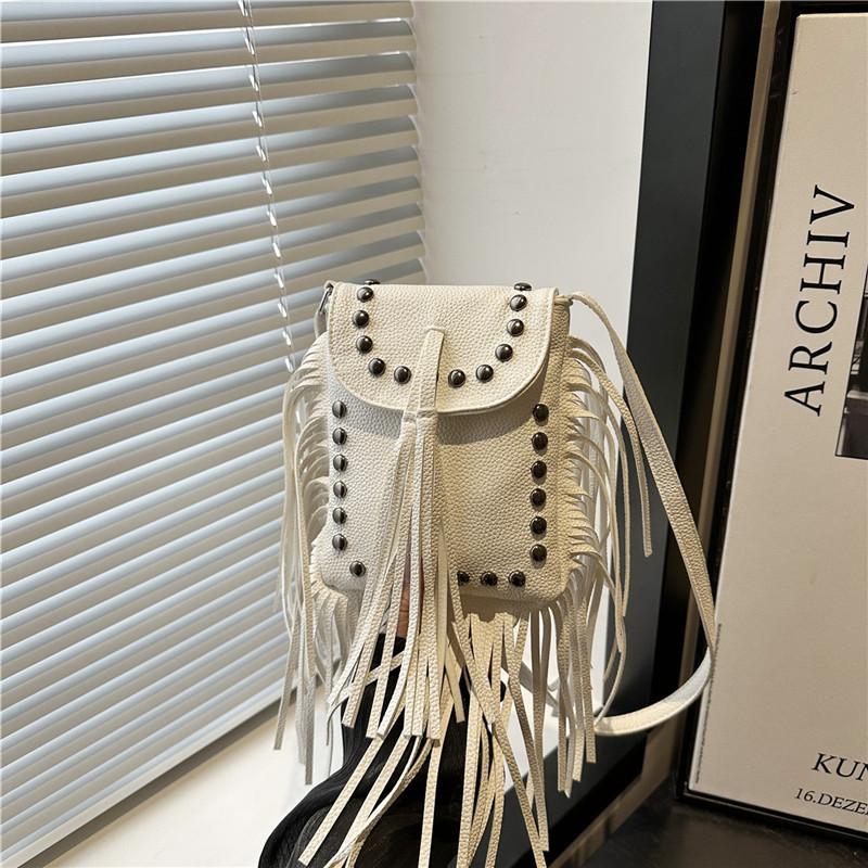 Trendige Mode Fransen Nieten Beliebtes Design Damenhandtaschen Neue lässige vielseitige Schulter-Umhängetasche