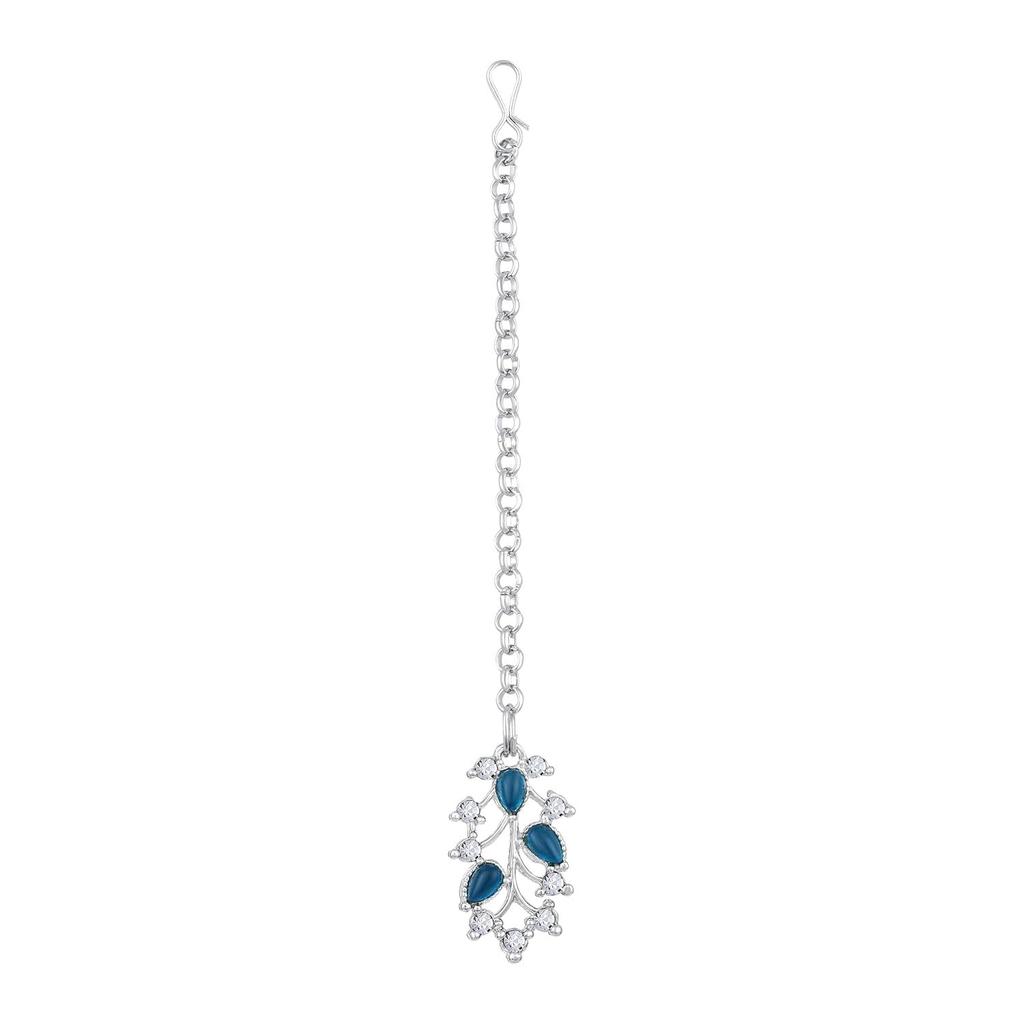 American Diamond AD with Colorful Crystal Necklace Jewellery Set for Women/Girls | Perfect for Weddings, Parties & Festive Occasions