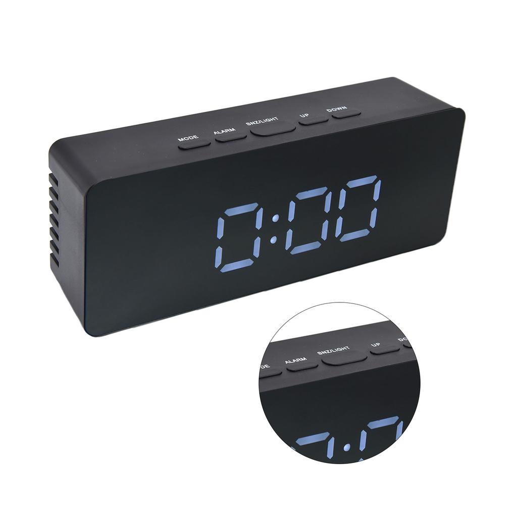 LED Clock Multifunctional USB Powered 3 Lighting Modes Snooze Time Celsius Fahrenheit Display Digital Alarm Clock