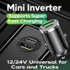 Mini Car Charger Fast Charging For IPhone Mini PD USB Type C Car Mobile Phone Charger for Xiaomi Samsung Huawei