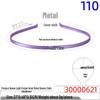 Children's 5mm Rainbow Fabric-Covered Metal Headband for DIY Jewelry