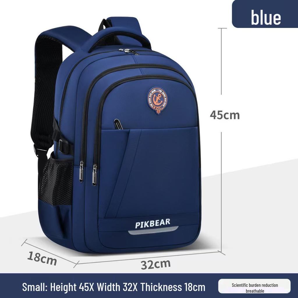 Large Capacity School Backpack for Students: Computer Compartment, Burden Reduction Design, Suitable for Boys In Elementary To High School.