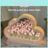 Cloud Tulip 3d Night Lamp With Diy Assembly And Usb Power For Bedroom Decor