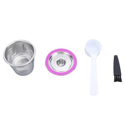 Reusable Coffee Pods Filters Easy To Clean Stainless Steel Coffee Pods with Scoop and Brush for K10